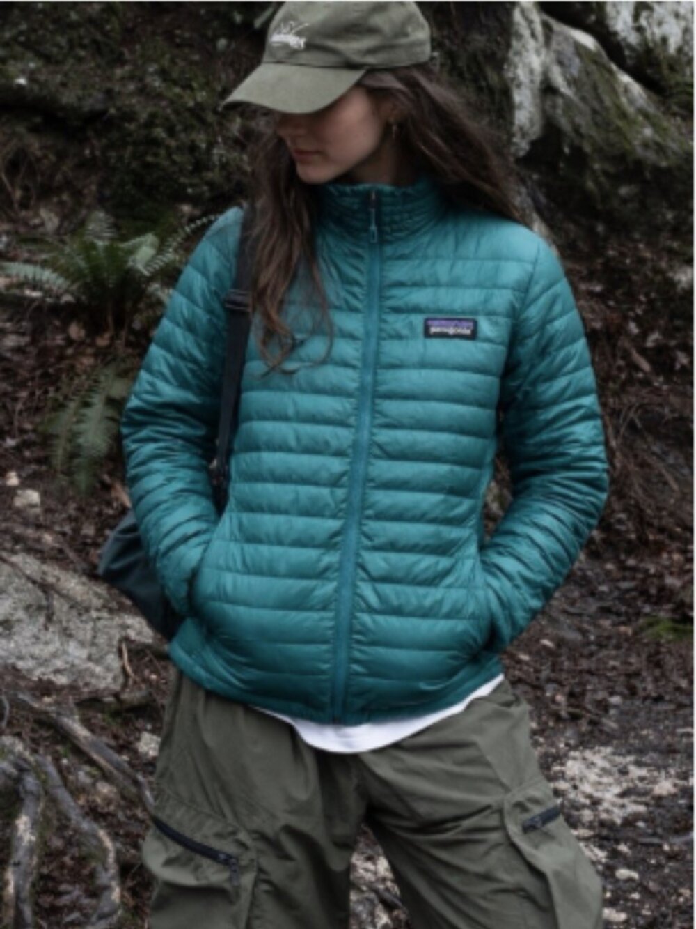 Patagonia Down Sweater Jacket in Teal Size XS